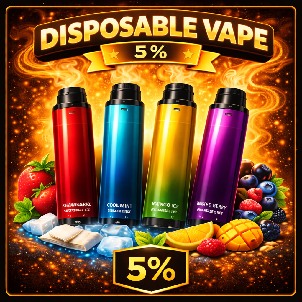 DISPOSABLE VAPE 5%