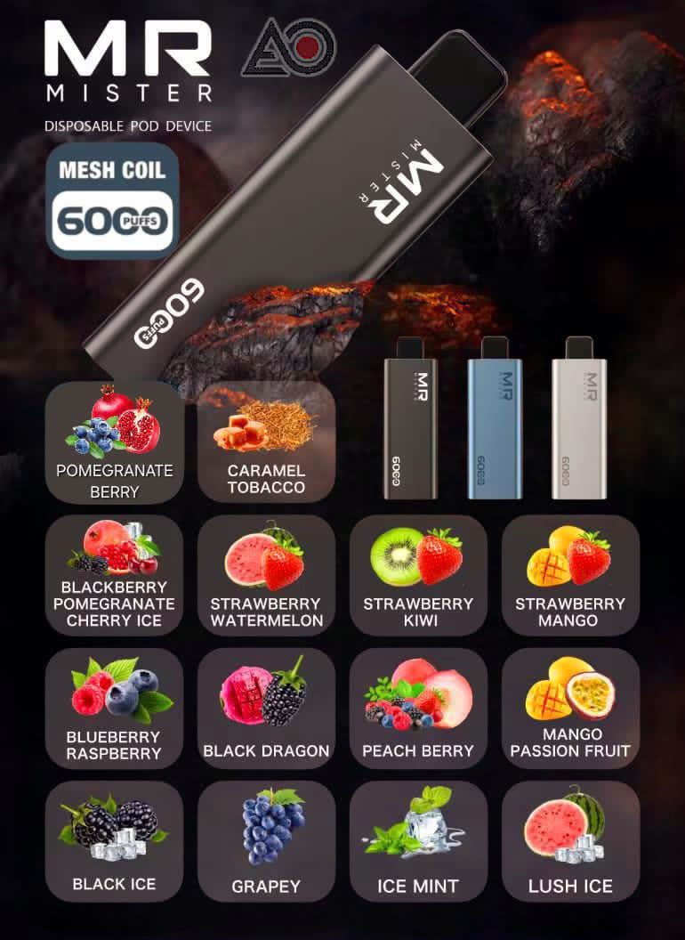 MR MISTER 6000 PUFFS 2%