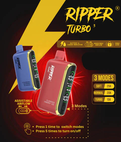 Ripper Turbo 35000 Puffs Disposable Vape